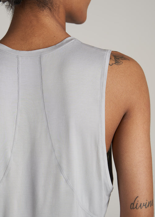American-Tall-Women-Athletic-Cropped-Muscle-Tank-Silver-detail