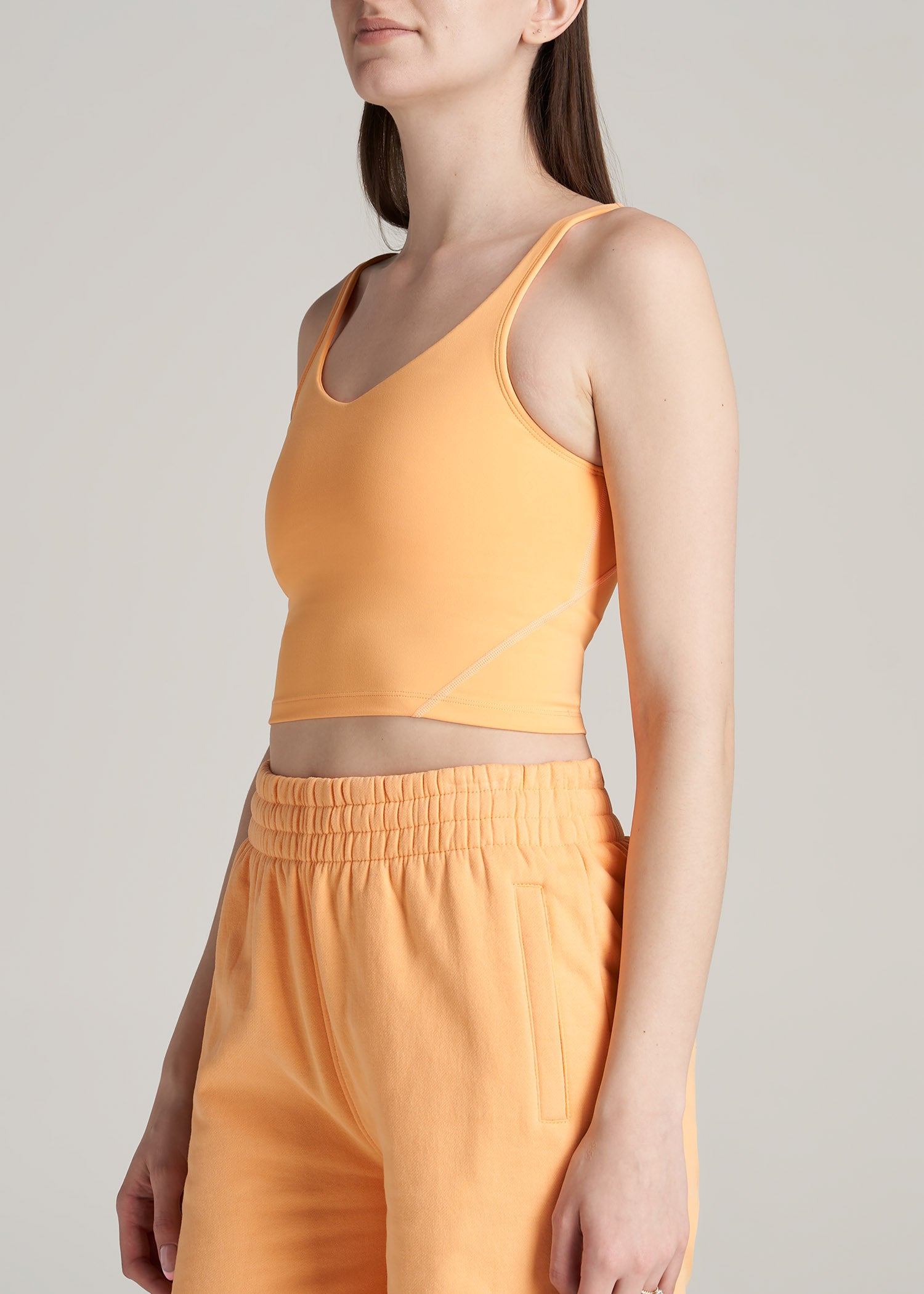 American-Tall-Women-Balance-Cropped-Tank-Clementine-side