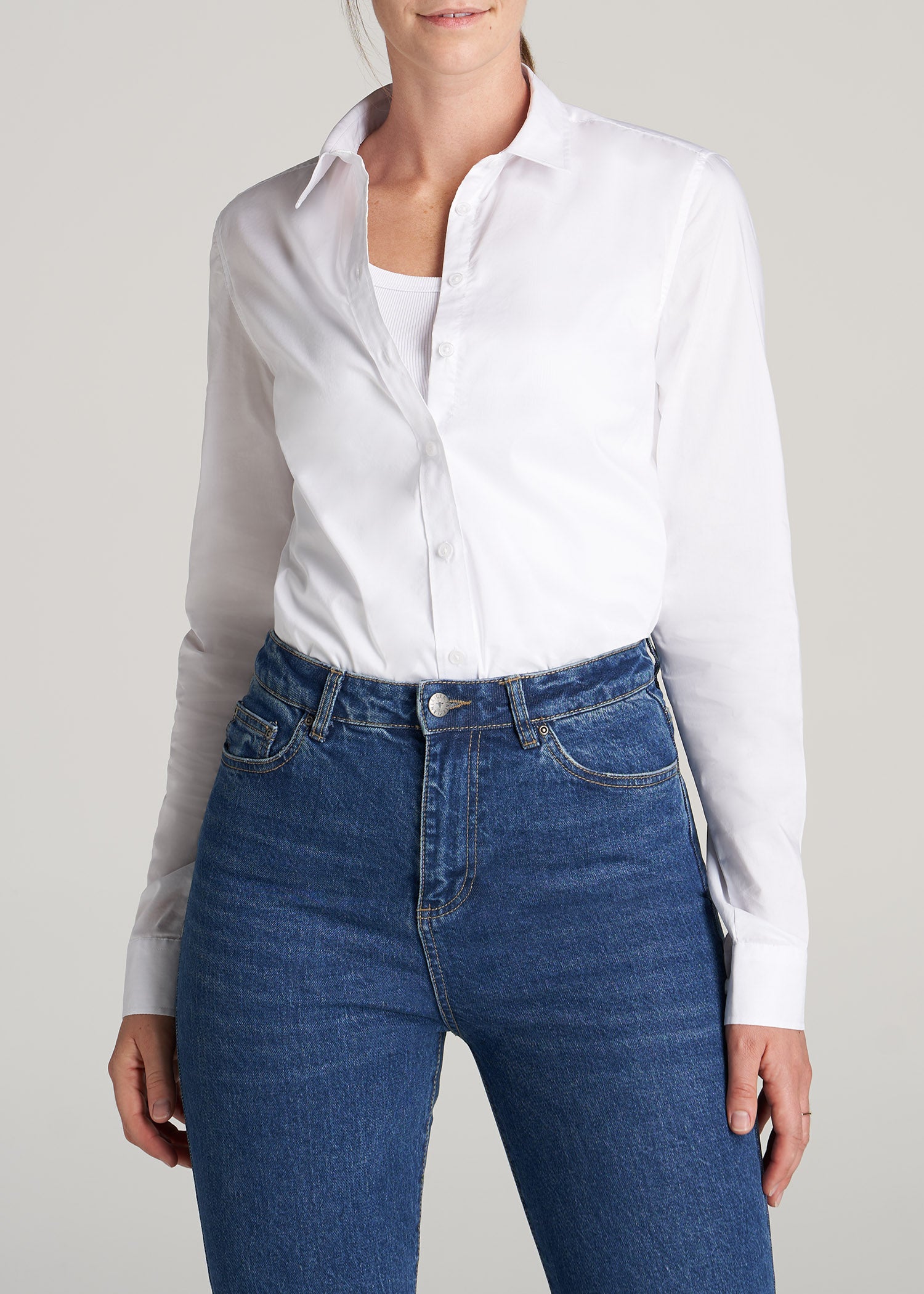 Women Casual Business Button Down Shirt Long Sleeve Office Work Wear Blouse  Tops 