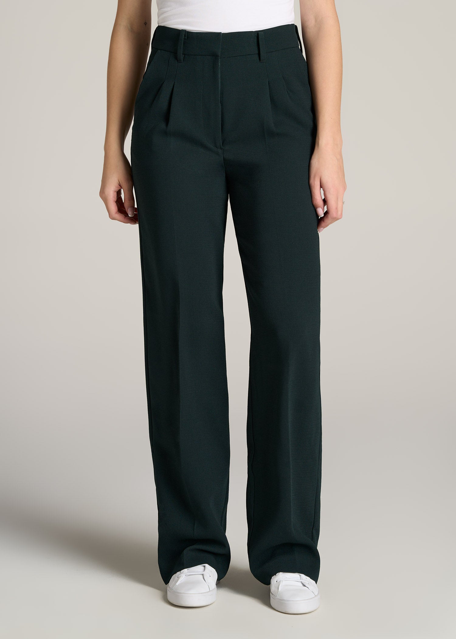 http://americantall.com/cdn/shop/products/American-Tall-Women-Pleated-Dress-Pants-Midnight-Green-front.jpg?v=1666363839
