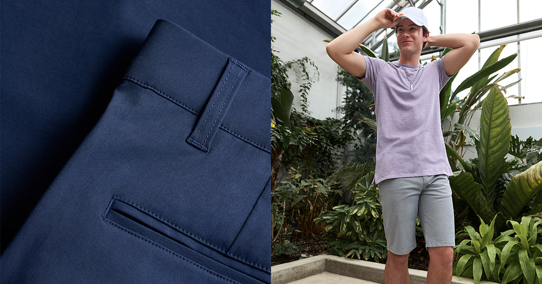 What To Wear With Lavender Colored Shorts For Men