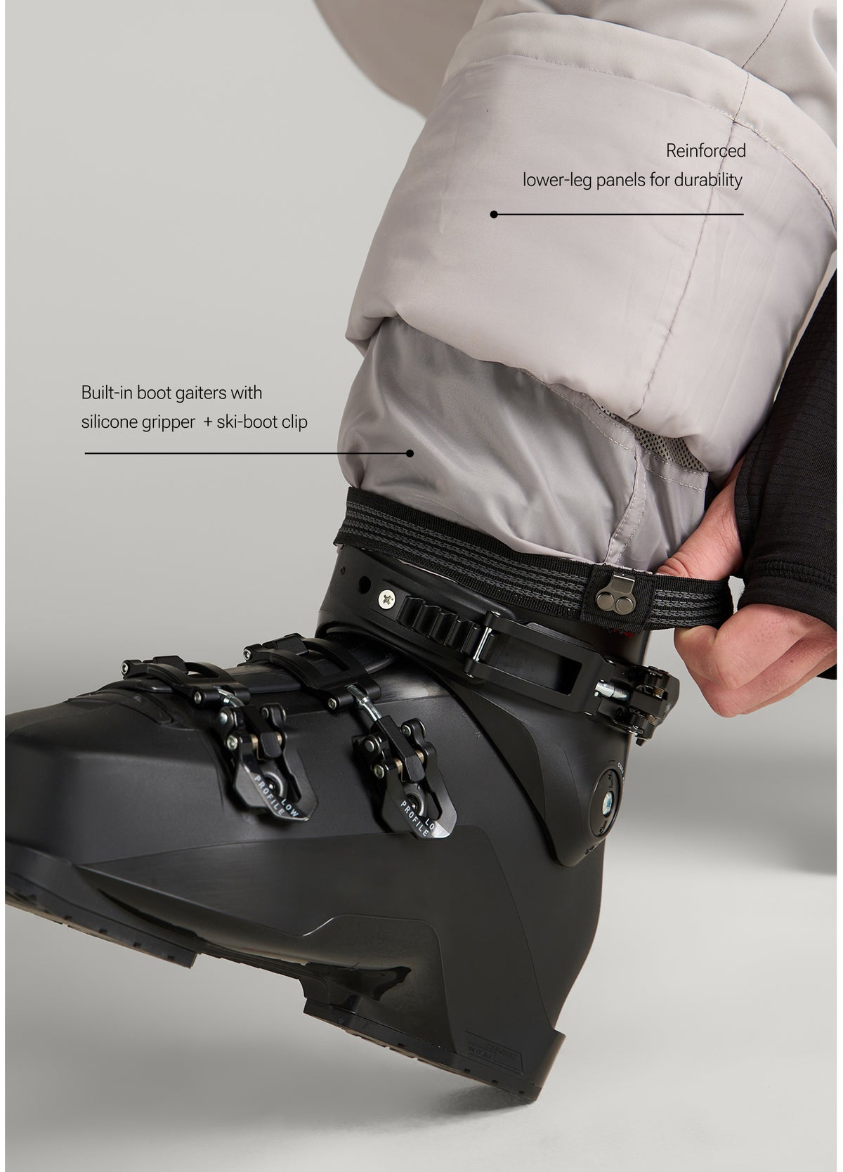 Insulated Ski Pants for Tall Men in Evergrey