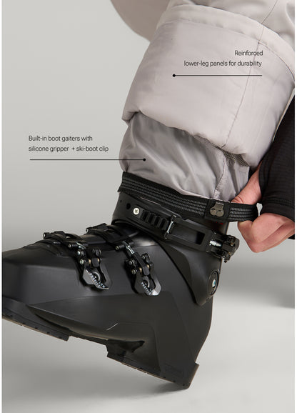 Insulated Ski Pants for Tall Men in Evergrey