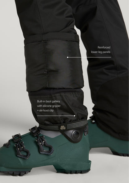 Insulated Ski Pants for Tall Women in Black