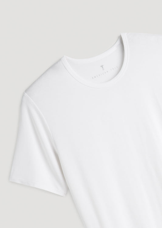 2 Pack Luxe Modal Crewneck Undershirt in White
