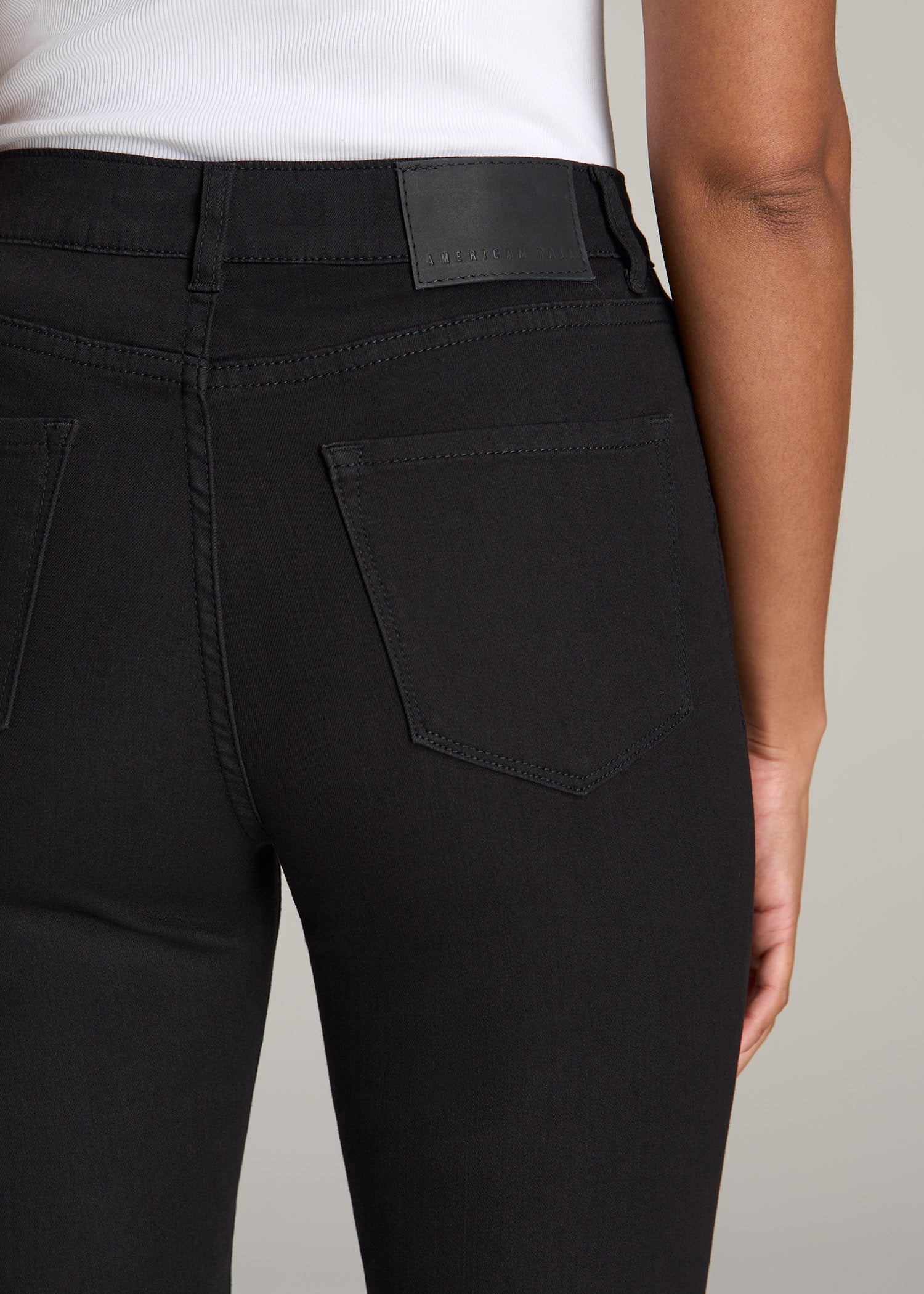 Georgia High-Rise Skinny Jeans for Tall Women in Black