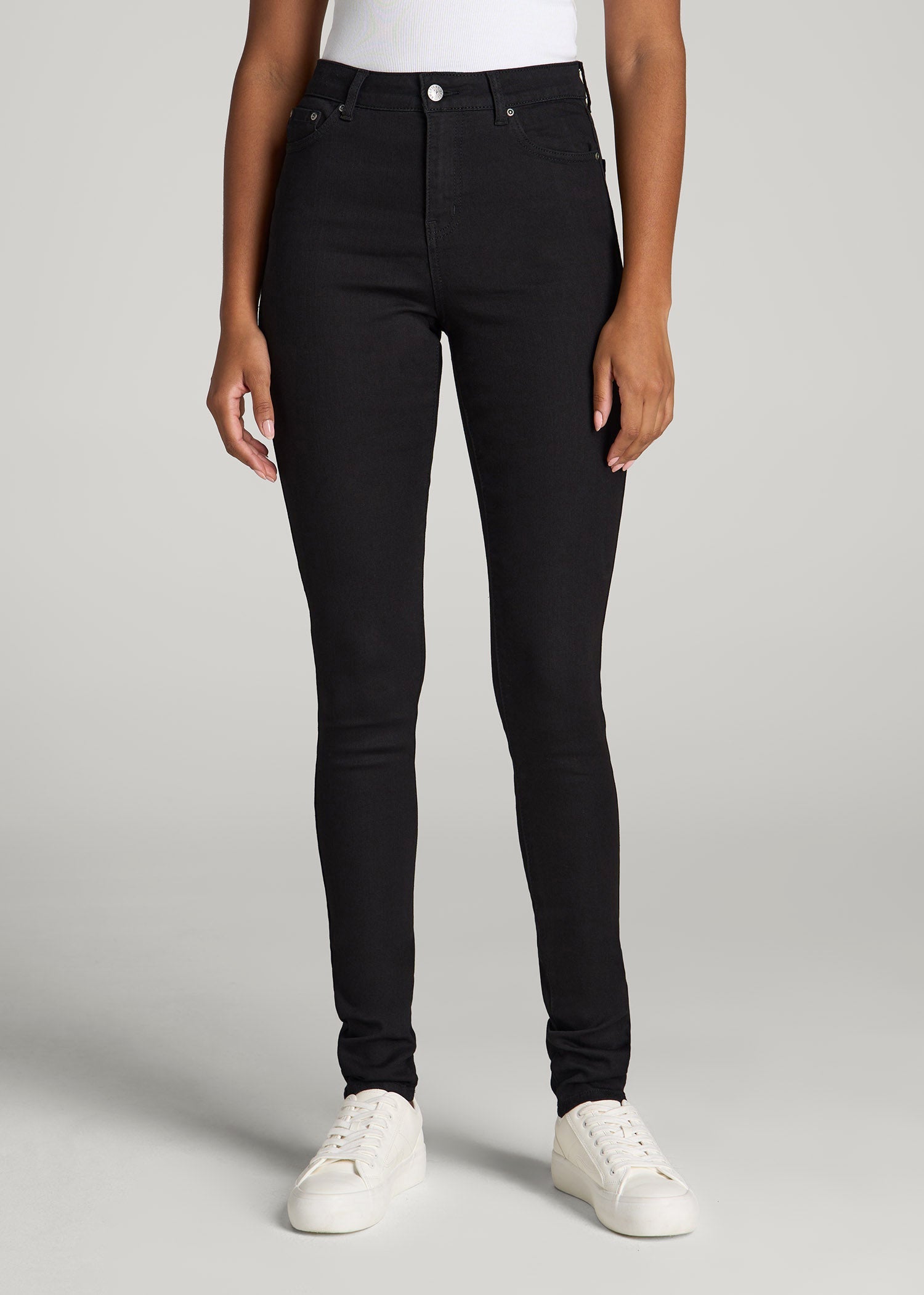 Black Skinny Jeans Tall Women's | Georgia High Rise | American Tall