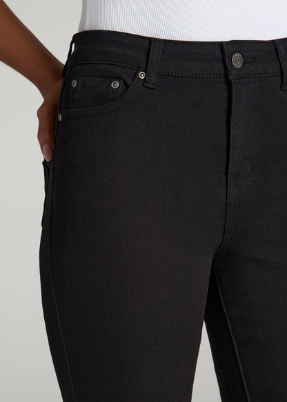 Georgia High-Rise Skinny Jeans for Tall Women in Black