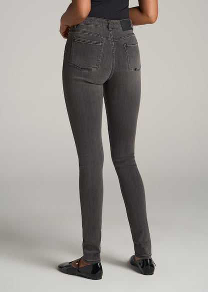 Georgia High-Rise Skinny Jeans for Tall Women in True Grit Grey
