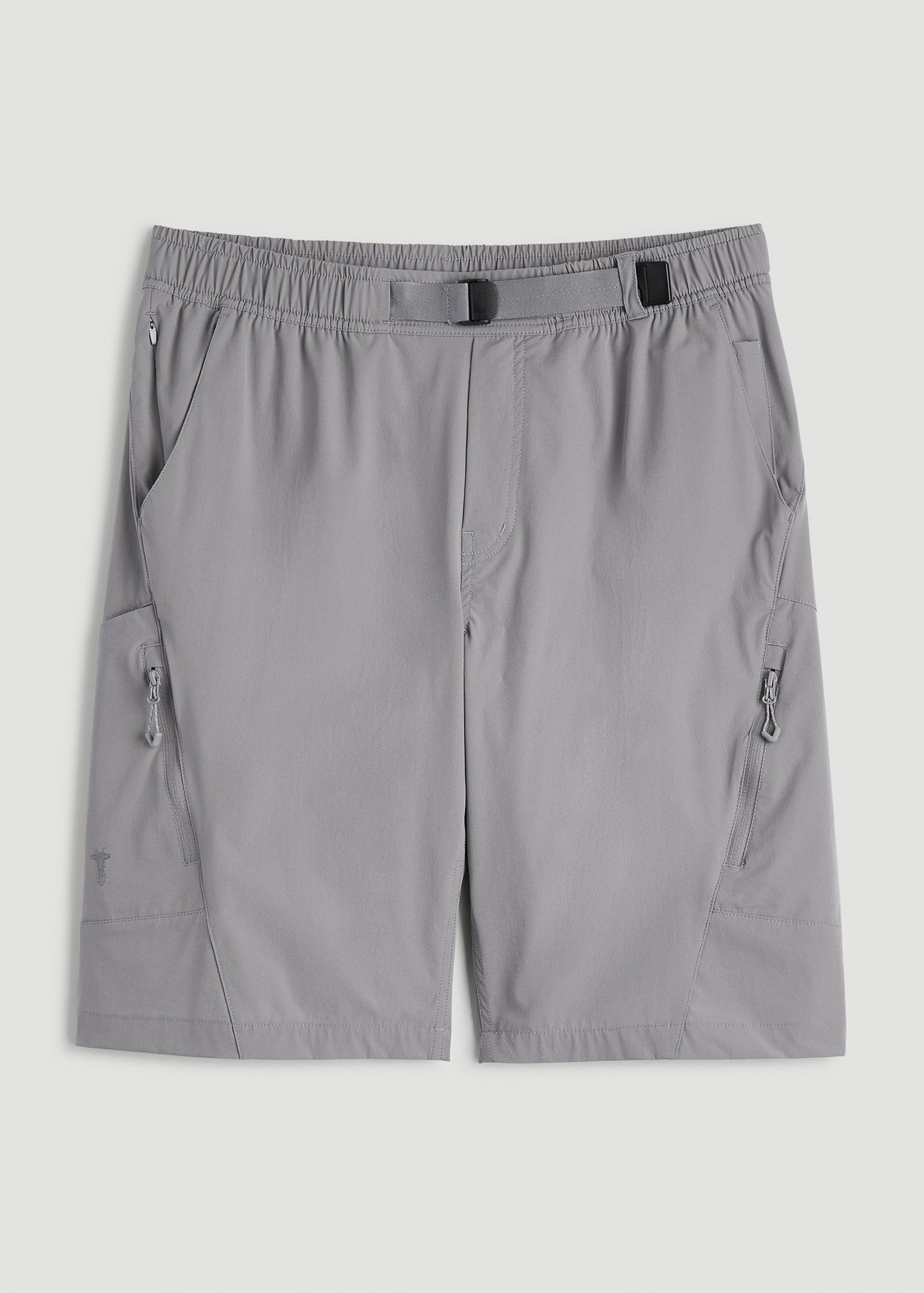 10 Pocket Hiking Short for Tall Men in Pebble Grey