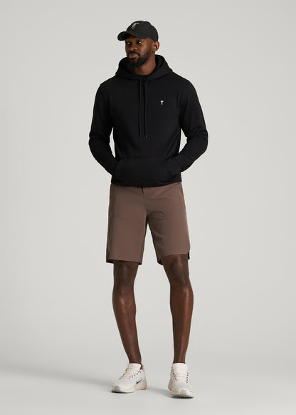 2-in-1 Featherweight Running Short for Tall Men in Coffee Quartz