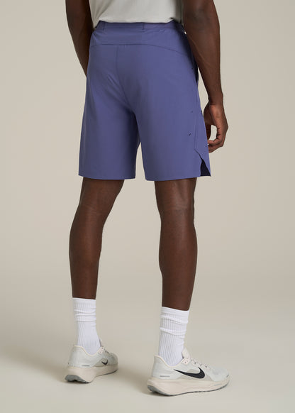 2-in-1 Featherweight Running Short for Tall Men in Future Dusk