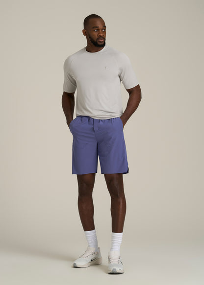 2-in-1 Featherweight Running Short for Tall Men in Future Dusk