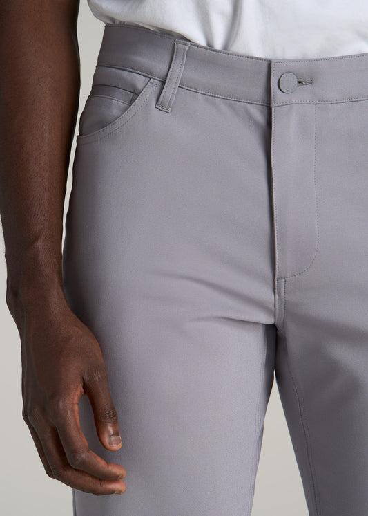 365 Stretch 5-Pocket TAPERED Pants for Tall Men in Pebble Grey