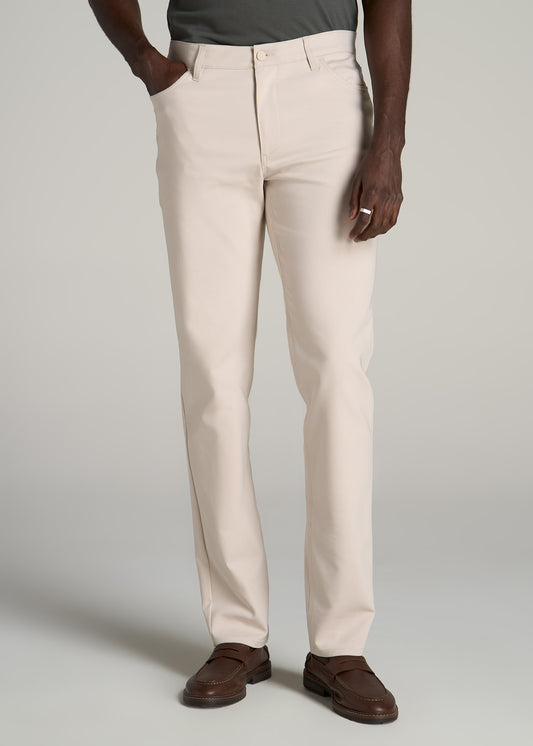 365 Stretch 5-Pocket TAPERED Pants for Tall Men in Soft Beige