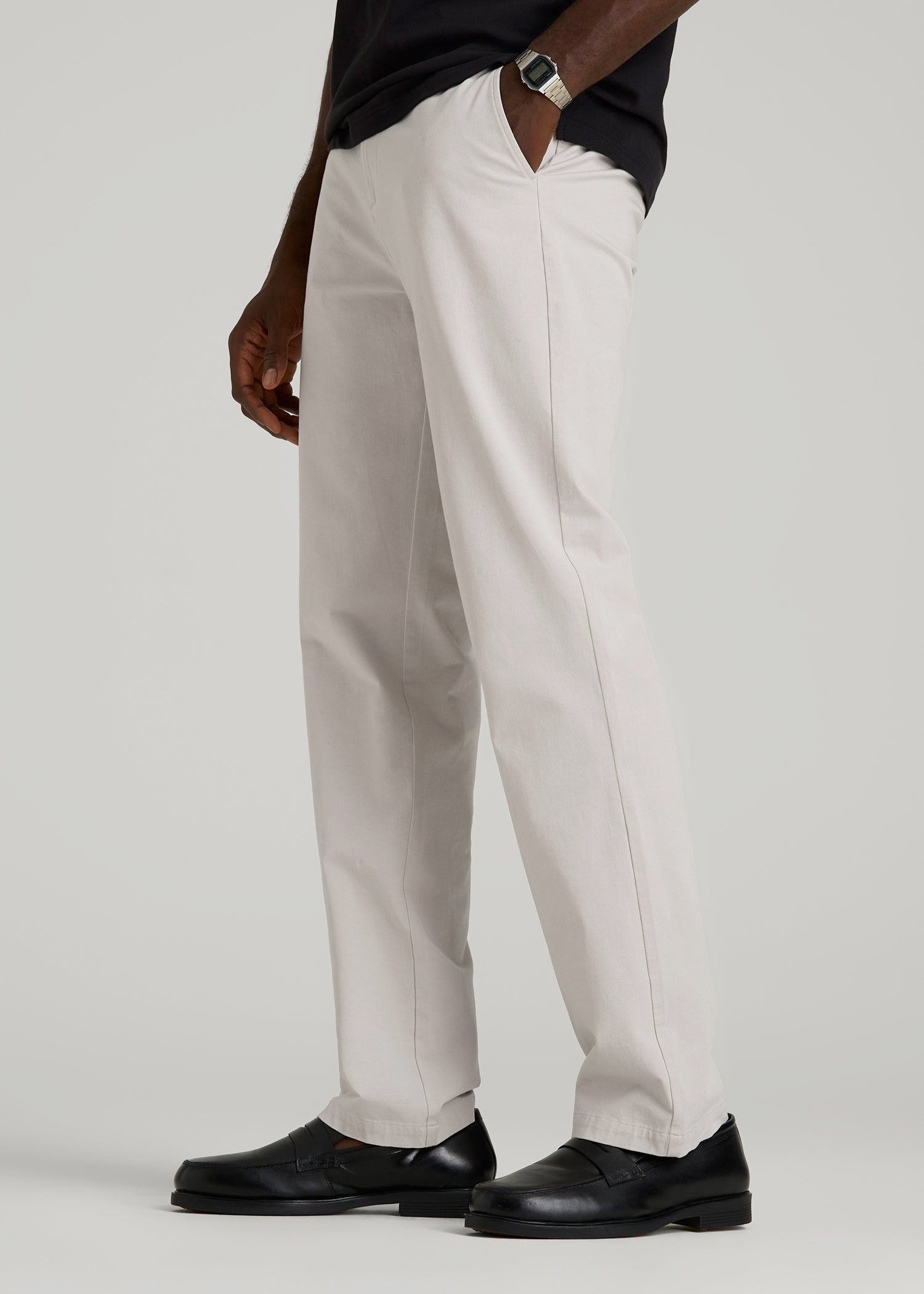 4 Way Stretch Commuter Relaxed Chino Pants for Tall Men | American
