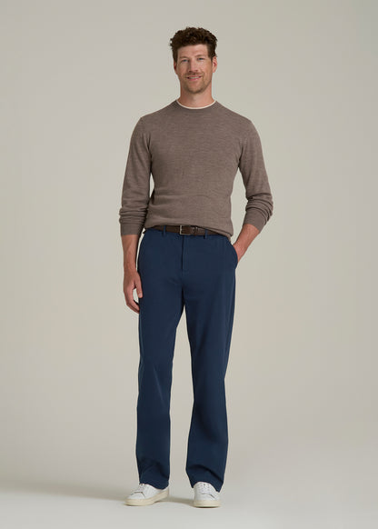4 Way Stretch Commuter RELAXED Chino Pants for Tall Men in Navy Blue