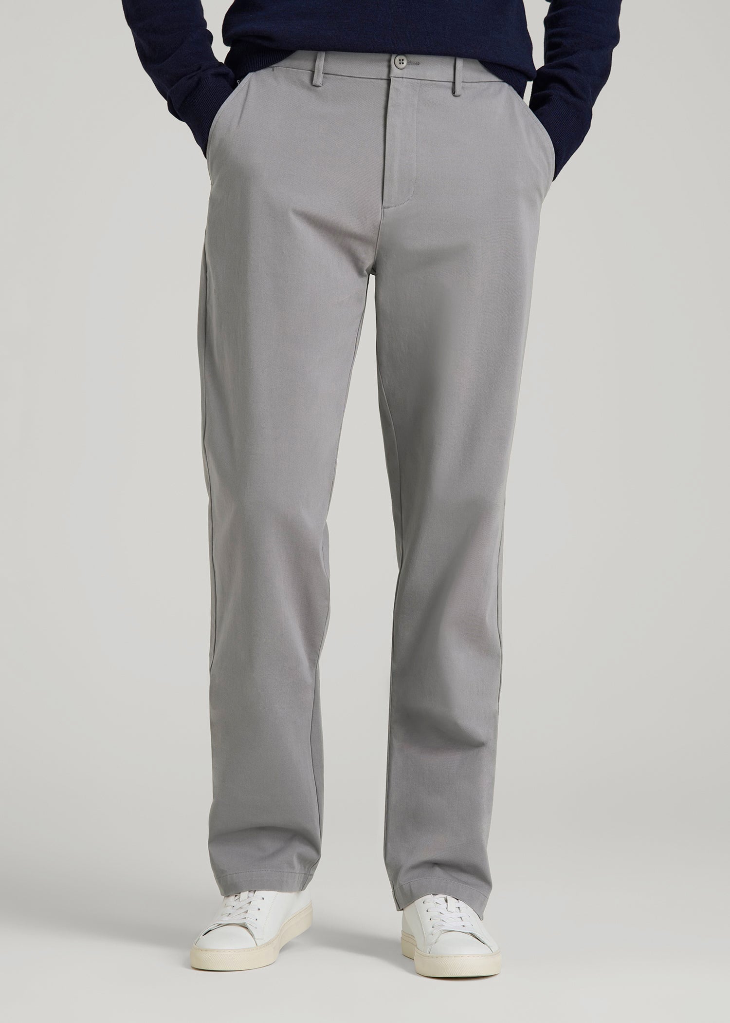 4 Way Stretch Commuter Straight Chino Pants for Tall Men