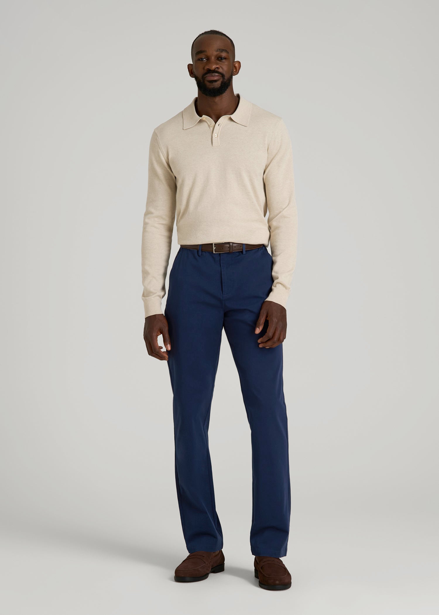 4 Way Stretch Commuter Straight Chino Pants for Tall Men