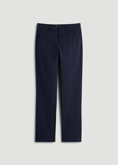 4-Way Stretch Commuter Tapered Chino Pants for Tall Men in Patriot Blue