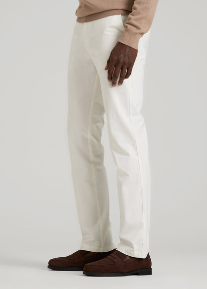 4 Way Stretch Commuter TAPERED Chino Pants for Tall Men in White Alyssum 32 / 38 / White Alyssum 4 Way Stretch Commuter TAPERED Chino Pants for Tall Men in White Alyssum 32 / 38 / White Alyssum