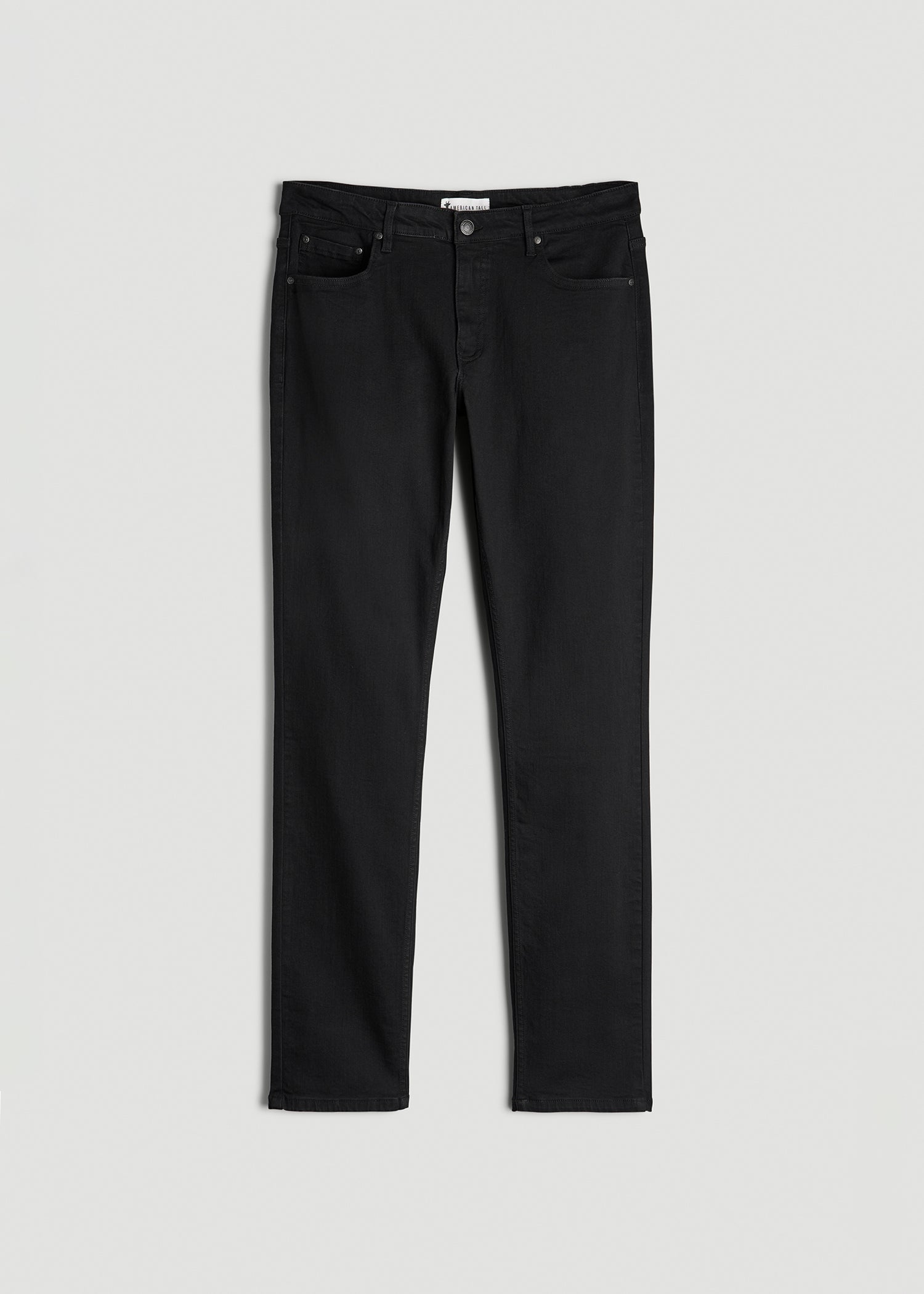 A.T. Basics Men's Carman Tapered fit Jeans for Tall Men in Black