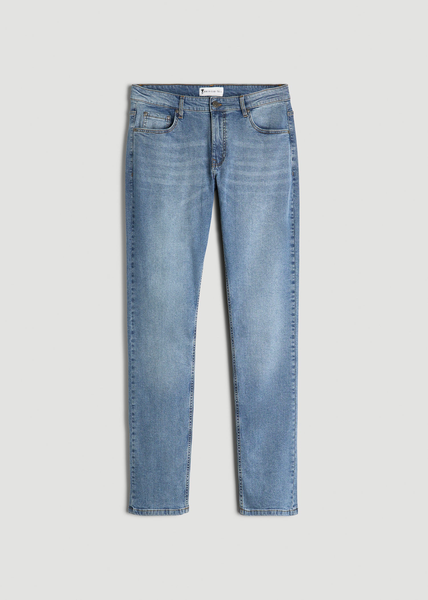 A.T. Basics Men's Carman Tapered fit Jeans for Tall Men in Tufts Blue