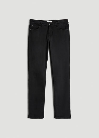 A.T. Basics Men's J1 Straight Fit Jeans for Tall Men in Black