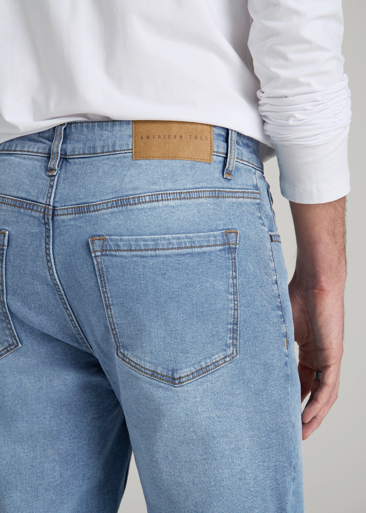 A.T. Basics Men's J1 Straight Fit Jeans for Tall Men | American Tall