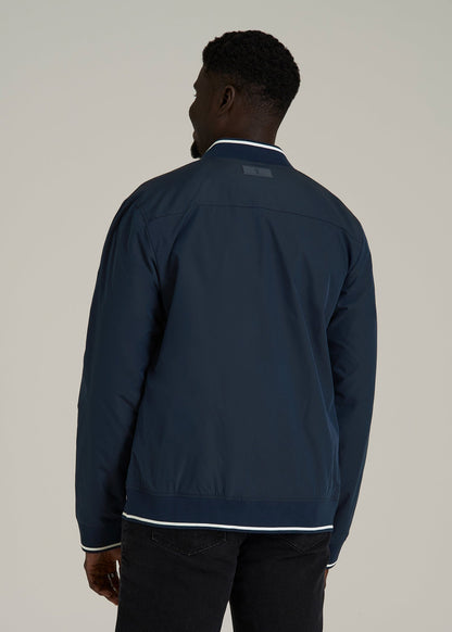 A.T. Bomber Jacket for Tall Men in Navy