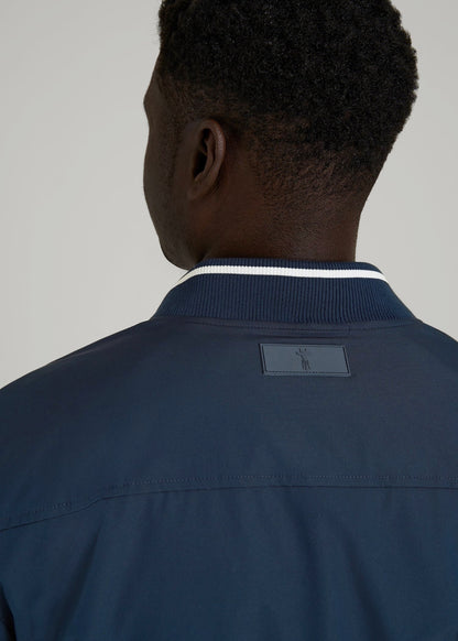 A.T. Bomber Jacket for Tall Men in Navy