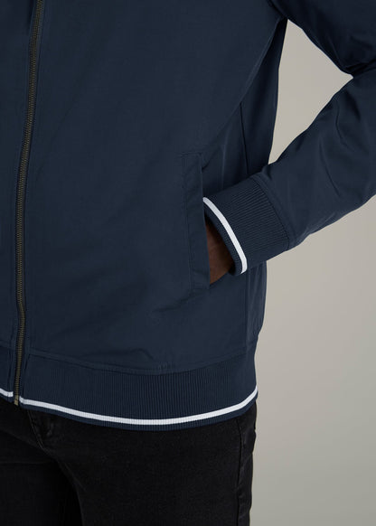 A.T. Bomber Jacket for Tall Men in Navy