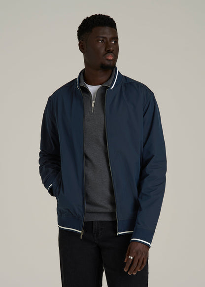 A.T. Bomber Jacket for Tall Men in Navy