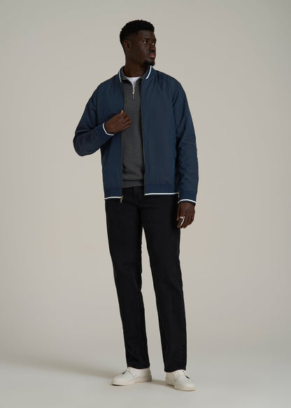 A.T. Bomber Jacket for Tall Men in Navy