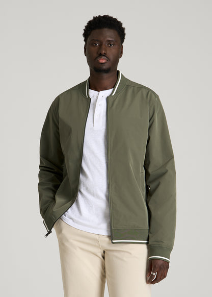 A.T. Bomber Jacket for Tall Men in Olive