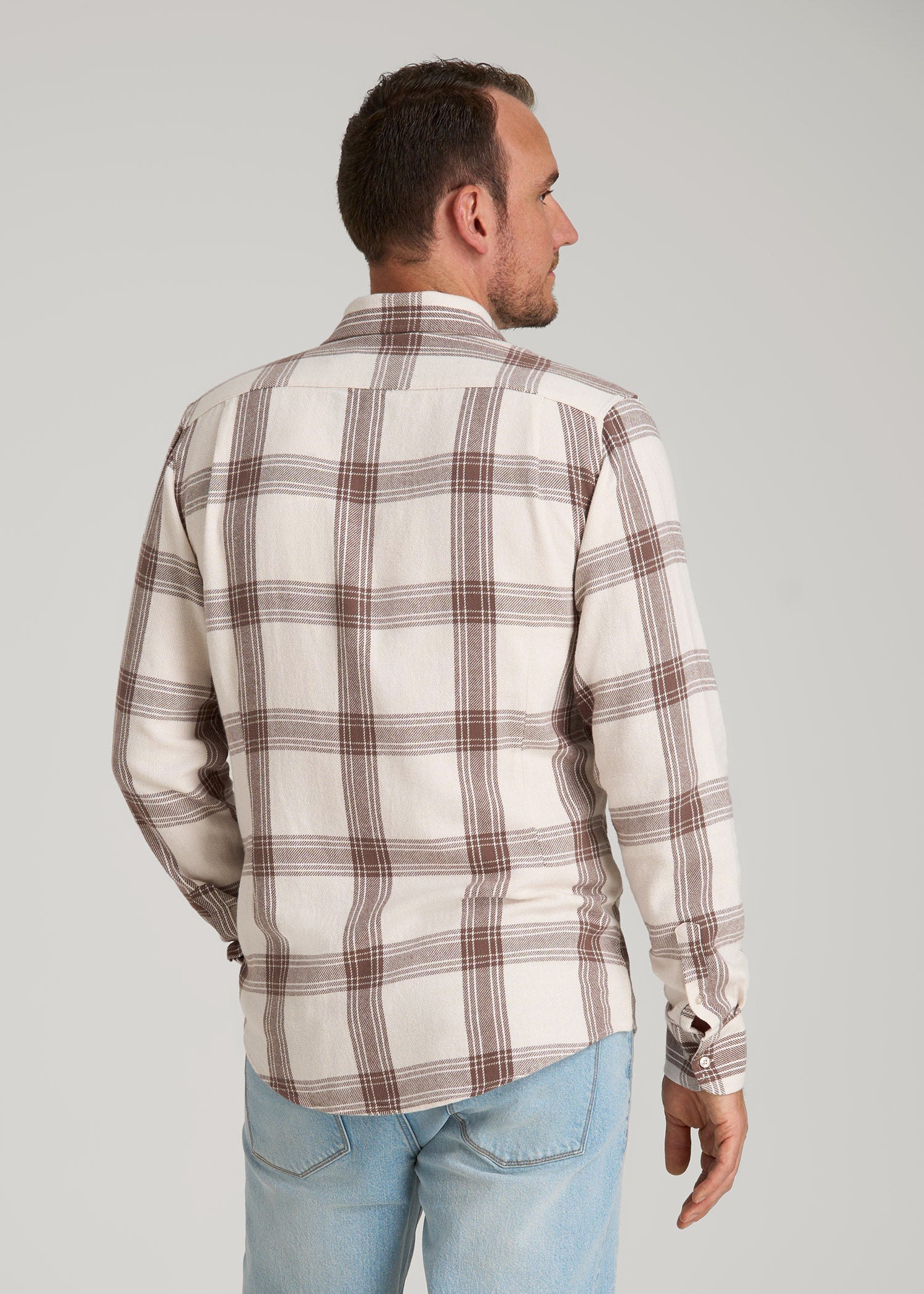 dress flannel shirts mens The Brushed Flannel Shirt