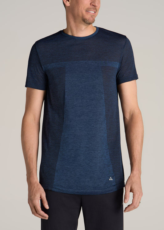 AT Performance Engineered Athletic Tall Tee in Navy Mix