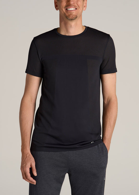 A.T. Performance Engineered Athletic Tall Tee in Black