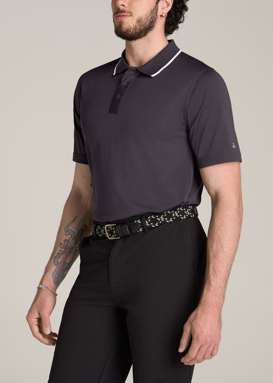 American-Tall-Men-AT-Performance-Tipped-Golf-Polo-Charcoal-side