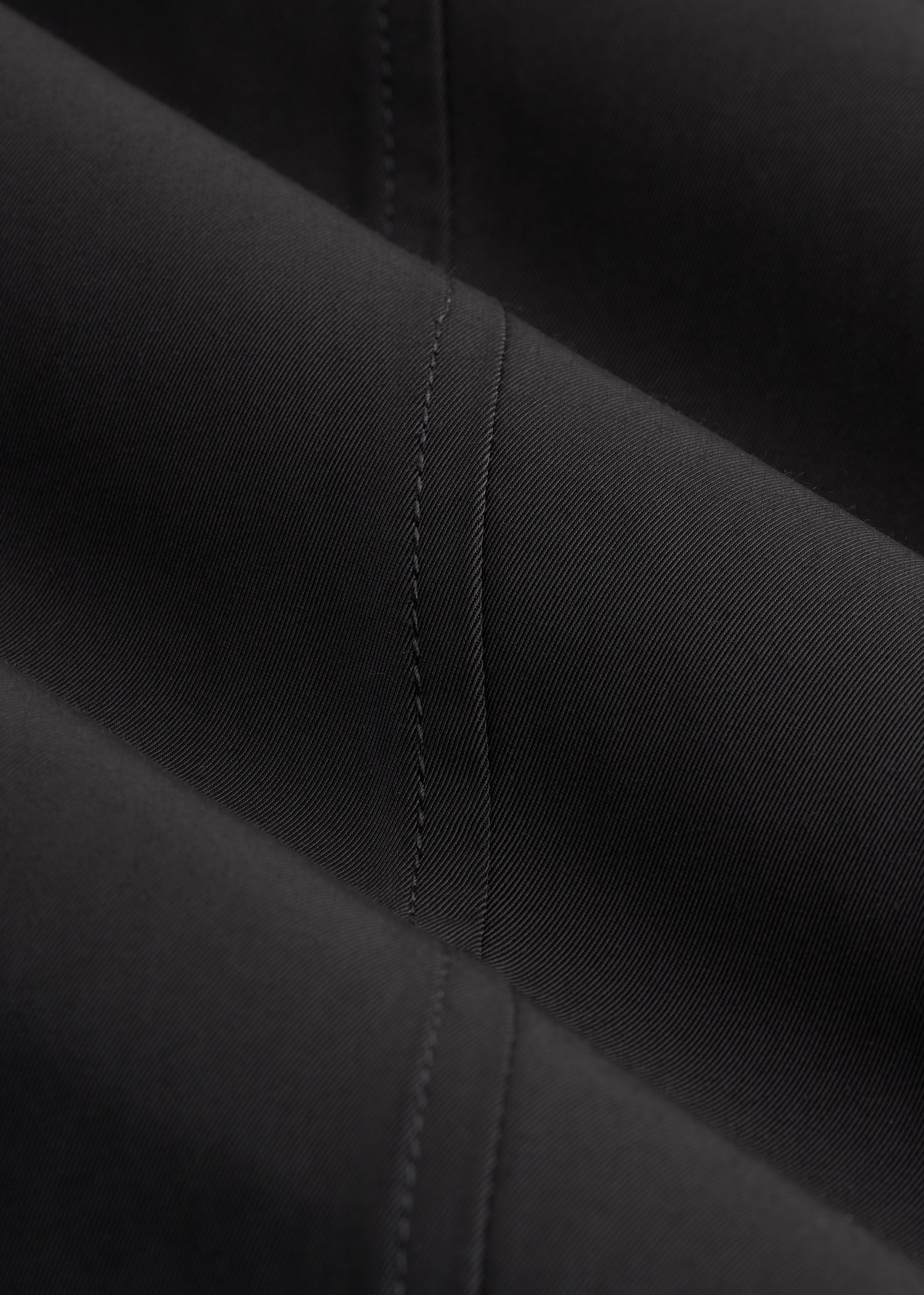 Zip Trench Coat for Tall Men in Black