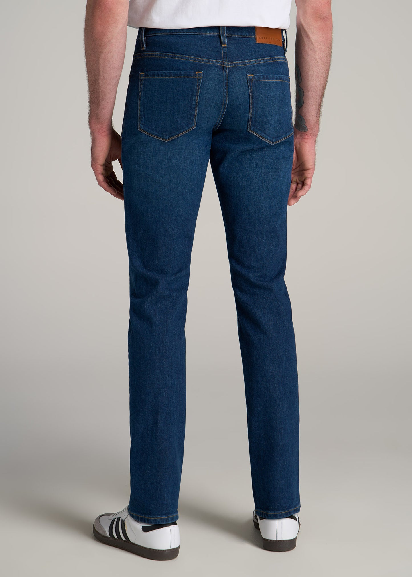 Americana Collection Carman Tapered Fit Jeans For Tall Men in Crown Blue