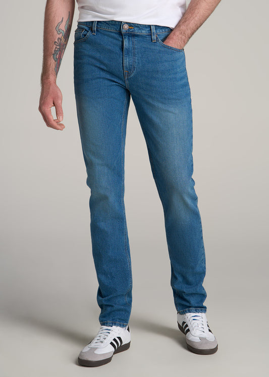 Americana Collection Dylan Slim Fit Jeans For Tall Men in Sail Blue