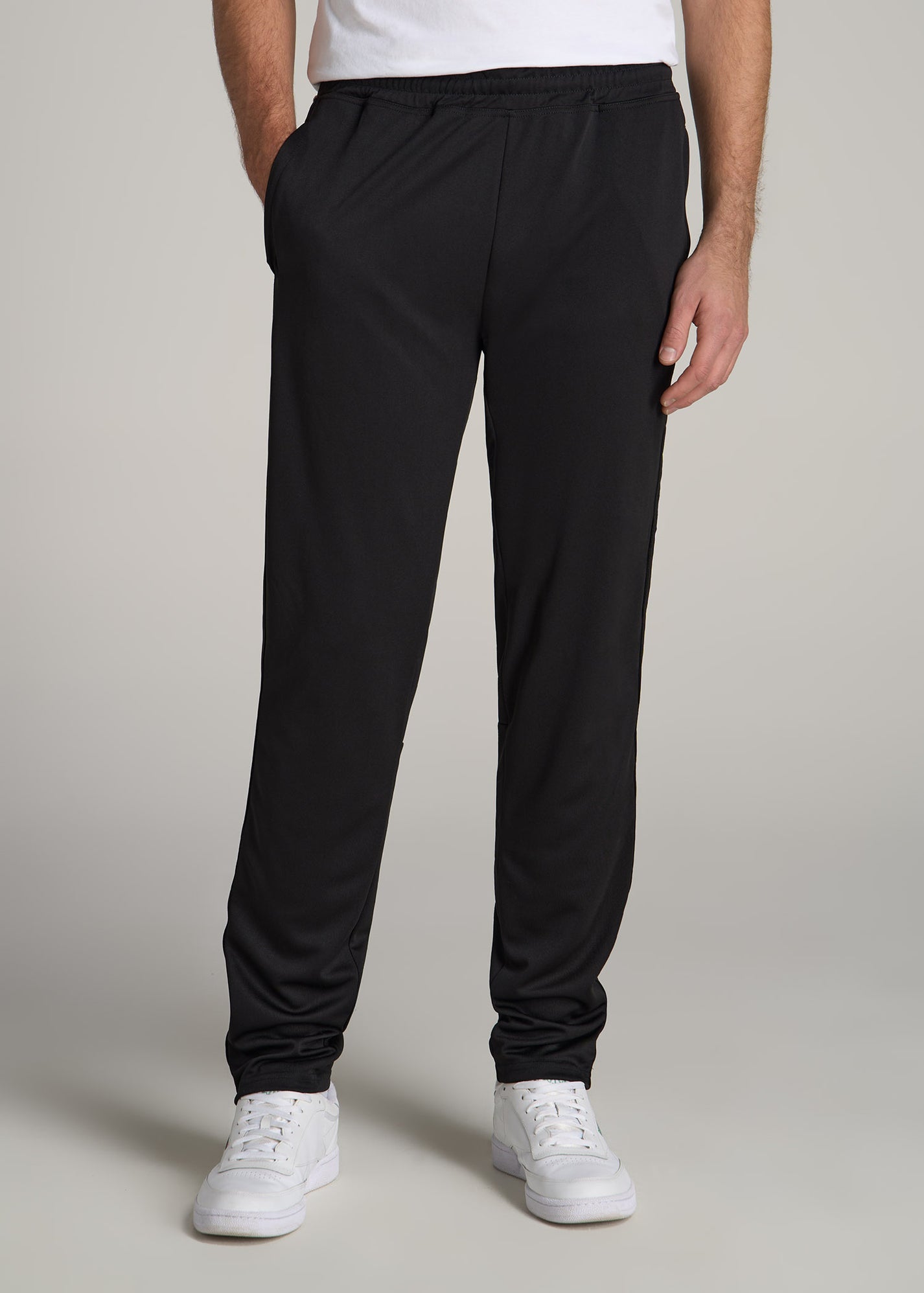 Tall Men Joggers: Black Stripe Pant For Tall Men | American Tall