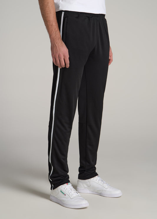 LJ&S Brushed Terrycloth Sweatpants for Tall Men in Vintage Black