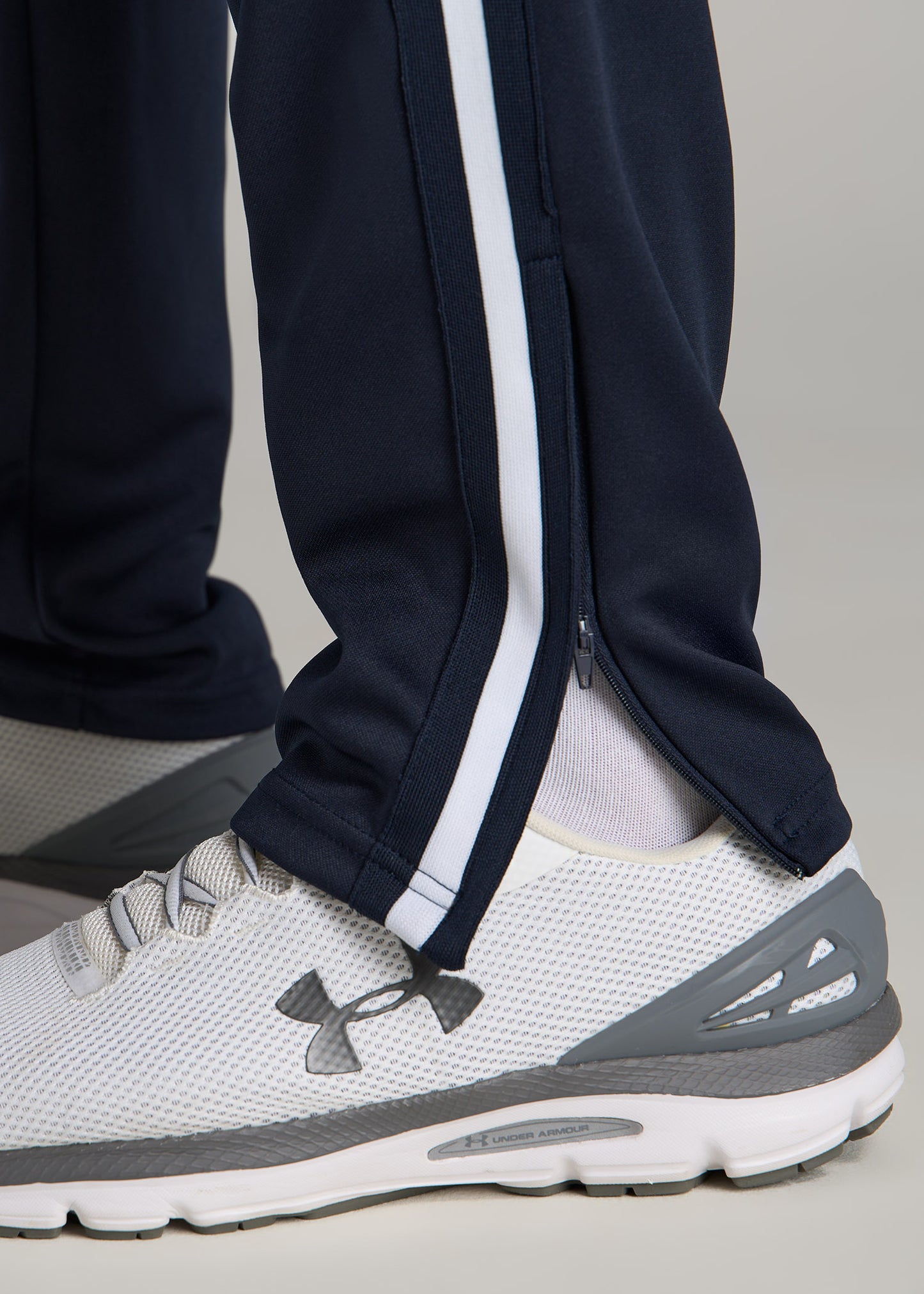 Athletic Stripe Pants for Tall Men in Navy