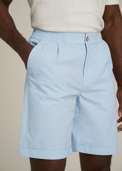 Bermuda Shorts for Tall Men in Ice Blue