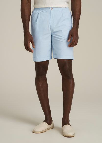 Bermuda Shorts for Tall Men in Ice Blue