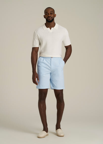 Bermuda Shorts for Tall Men in Ice Blue