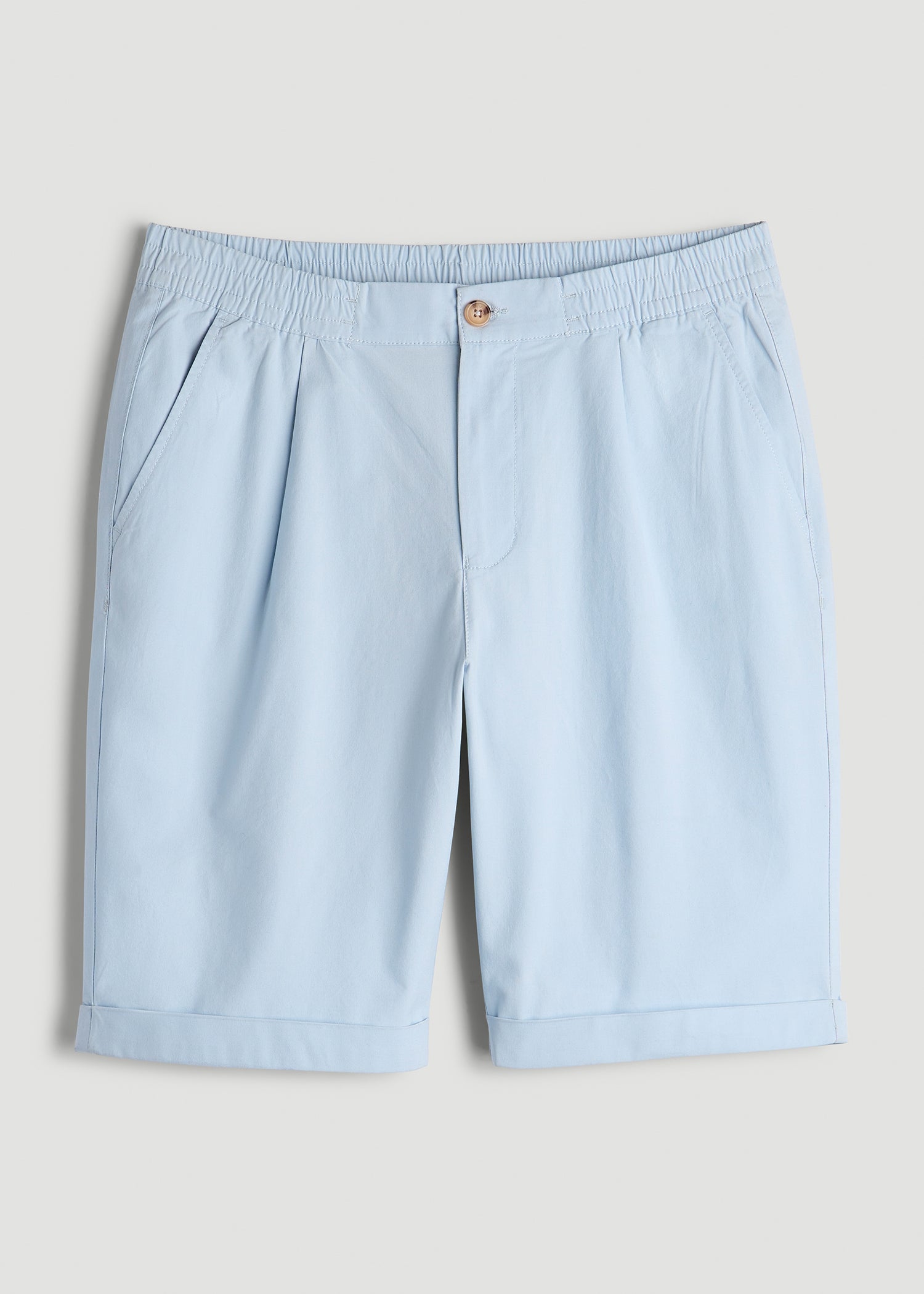 Bermuda Shorts for Tall Men in Ice Blue