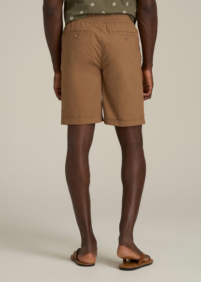 Bermuda Shorts for Tall Men in Russet Brown